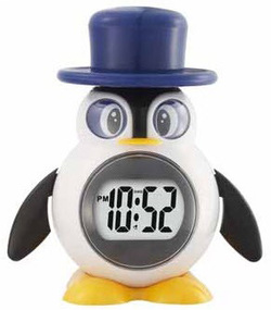 Big Number Talking Penguin Clock Picture