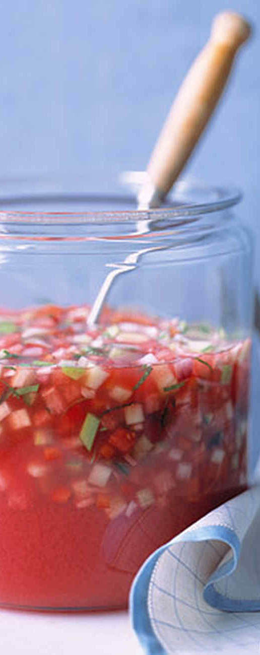 Watermelon Gazpacho Chilled Summer Soup Picture