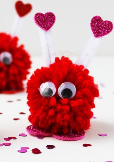 Valentines Pompom Critters Picture