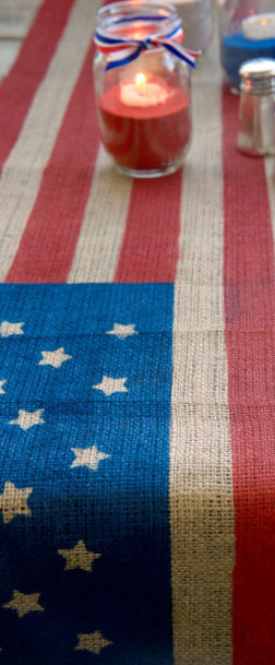 Patriotic Table Runner Picture