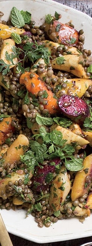 Warm Winter Lentil and Root Vegetable Salad  Picture