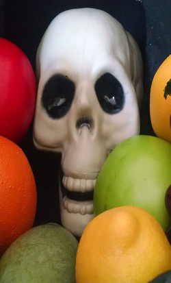 Hidden Skull in Fruit Picture