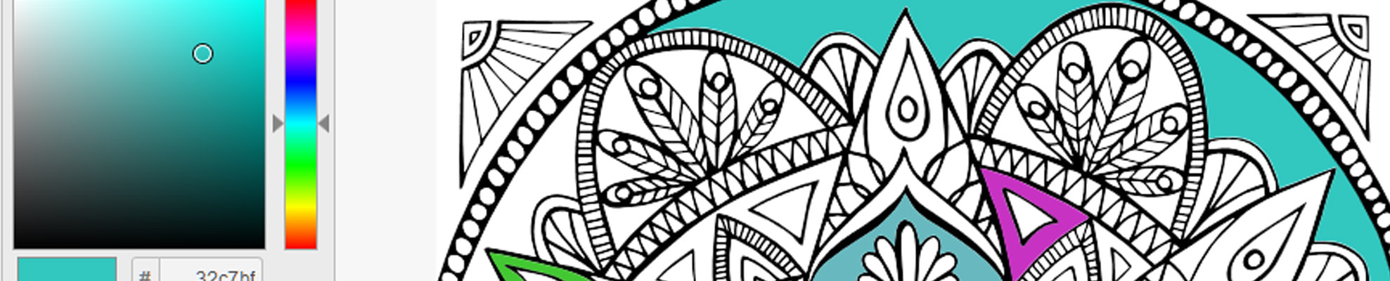 Calming Coloring Game Picture
