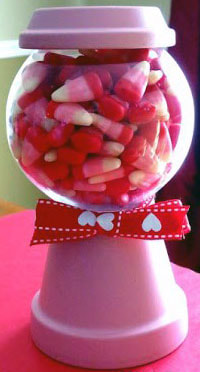DIY Valentines Clay Pot Candy JarPicture
