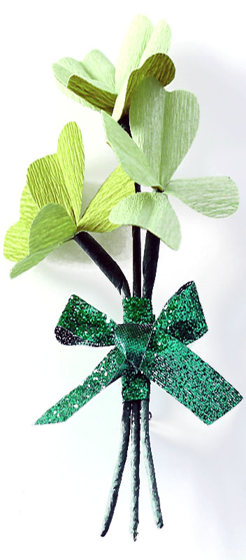 St Patrick's Day Shamrock Corsage Picture