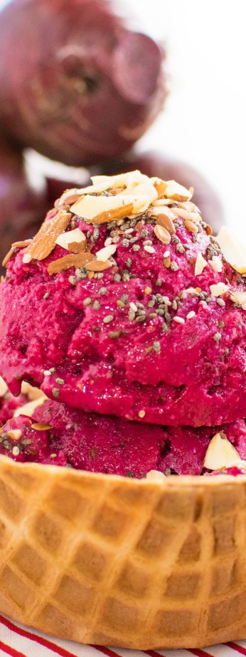 Mother's Day Beetroot Rhubarb Ice Cream Picture