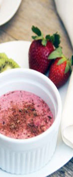 Roasted Strawberry Fruit Dip with Dark Chocolate Picture