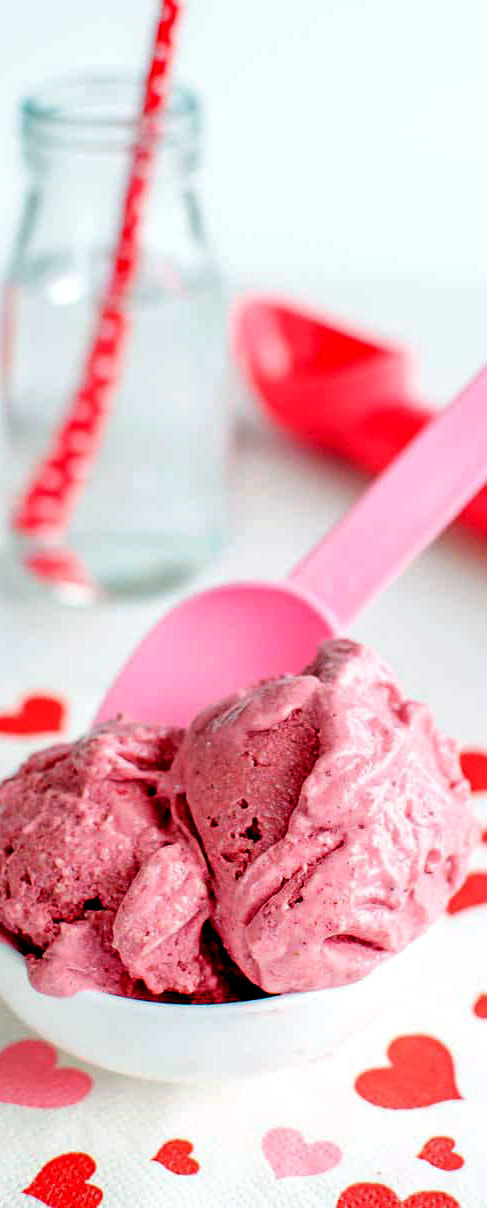 Strawberry Vegan Ice Cream Picture