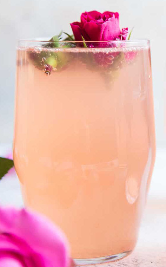 Rose Lemon Spritzer Mocktail Picture