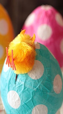 Paper Mache Easter Eggs Picture