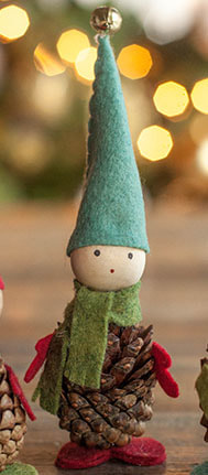 DIY Holiday Pinecone Elves Picture