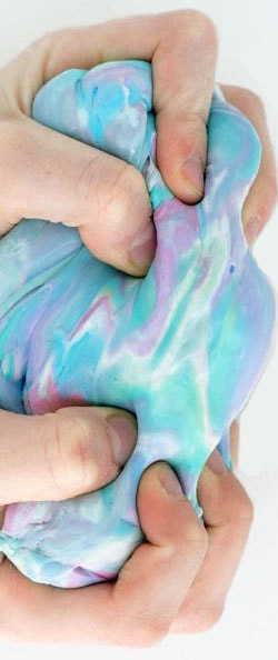 Rainbow Silly Putty Picture