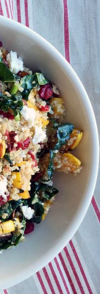Winter Recipes - Quinoa Salad With Roasted Squash, Dried Cranberries, and Pecans Picture
