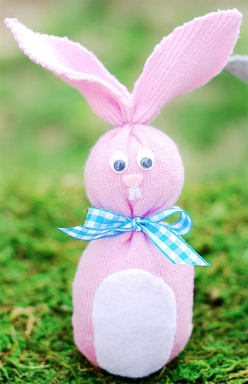 Easter Sock Bunny Picture