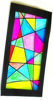 DIY Faux Stained Glass Suncatcher Picture