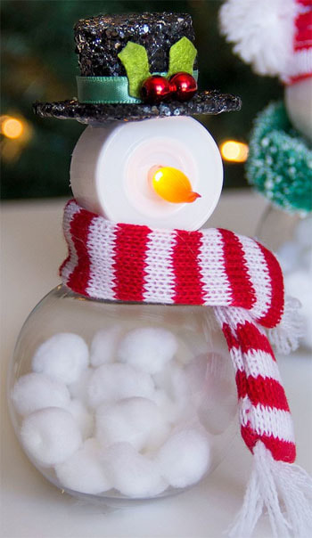 DIY Winter Tea Light Ornaments Picture