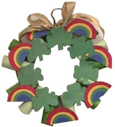 St. Patrick's Day Toilet Paper Wreath Picture